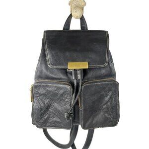 GIANI BERNINI  Black Leather Backpack